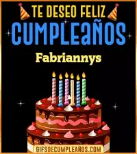 GIF Te deseo Feliz Cumpleaños Fabriannys